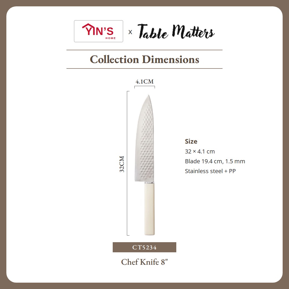 [Table Matters] Yin’s 4-Piece Kitchen Knife Set with Scissors | Cooking & Food Prep Set