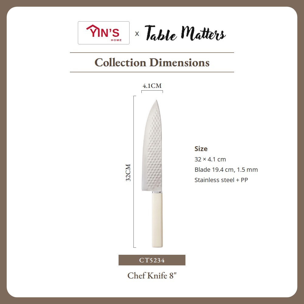 [Table Matters] Yin’s 4-Piece Kitchen Knife Set with Scissors | Cooking & Food Prep Set