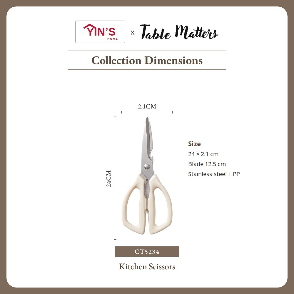 [Table Matters] Yin’s 4-Piece Kitchen Knife Set with Scissors | Cooking & Food Prep Set
