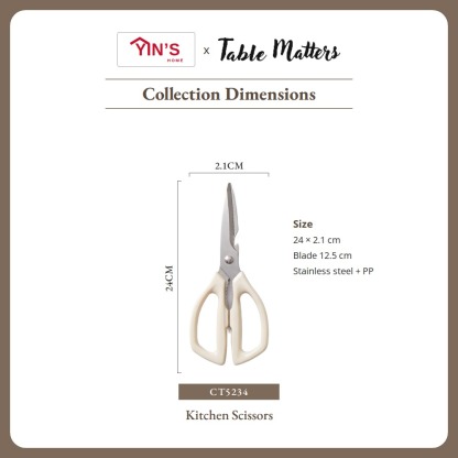 [Table Matters] Yin’s 4-Piece Kitchen Knife Set with Scissors | Cooking & Food Prep Set