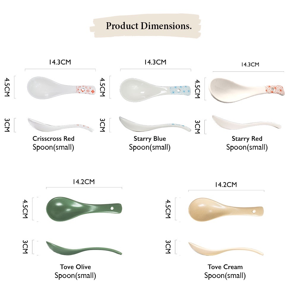 Bundle Deal - Assorted Dining Spoon - Set of 6