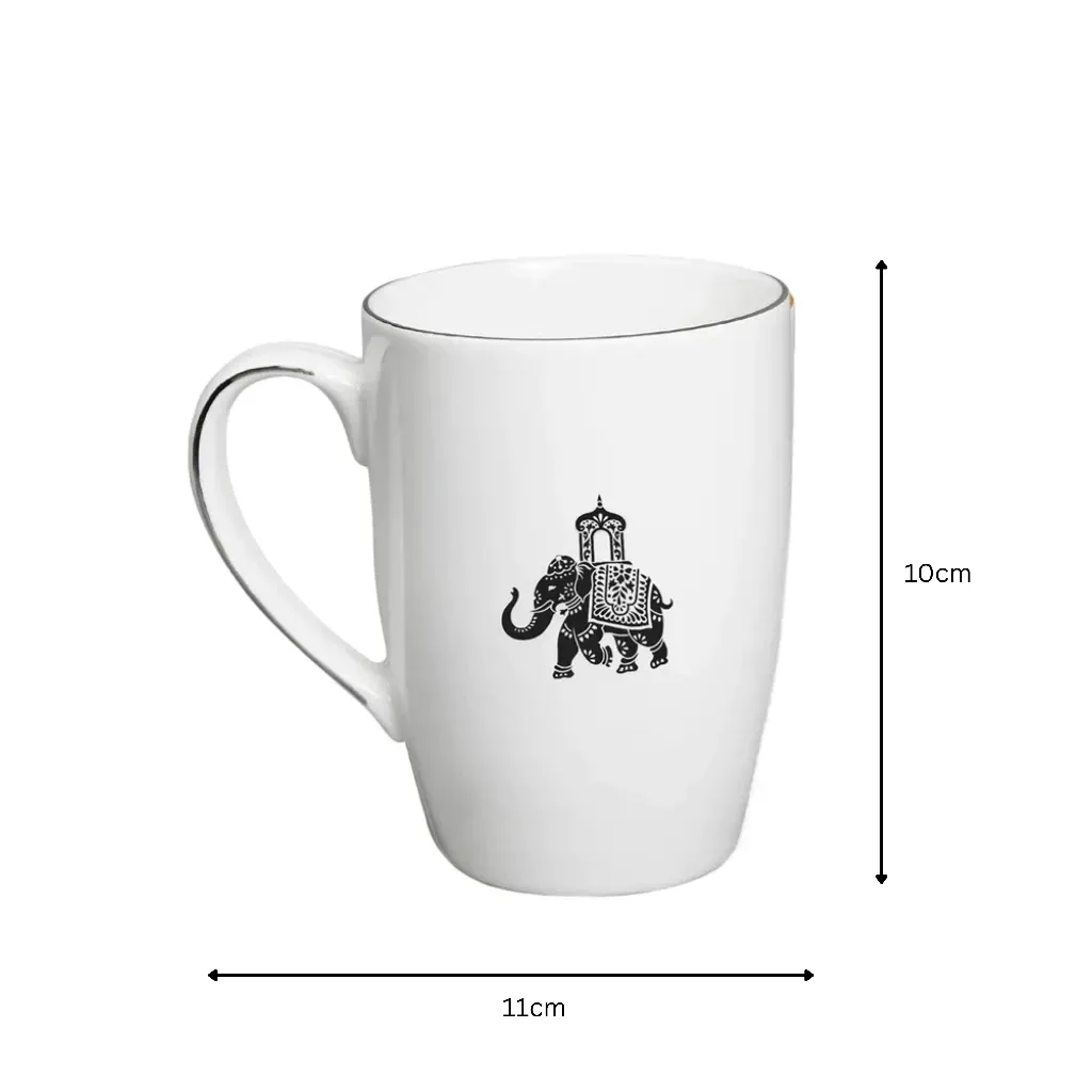 VOLA - [Set of 4] Gaj - 2 Mugs & 2 Square Bowls