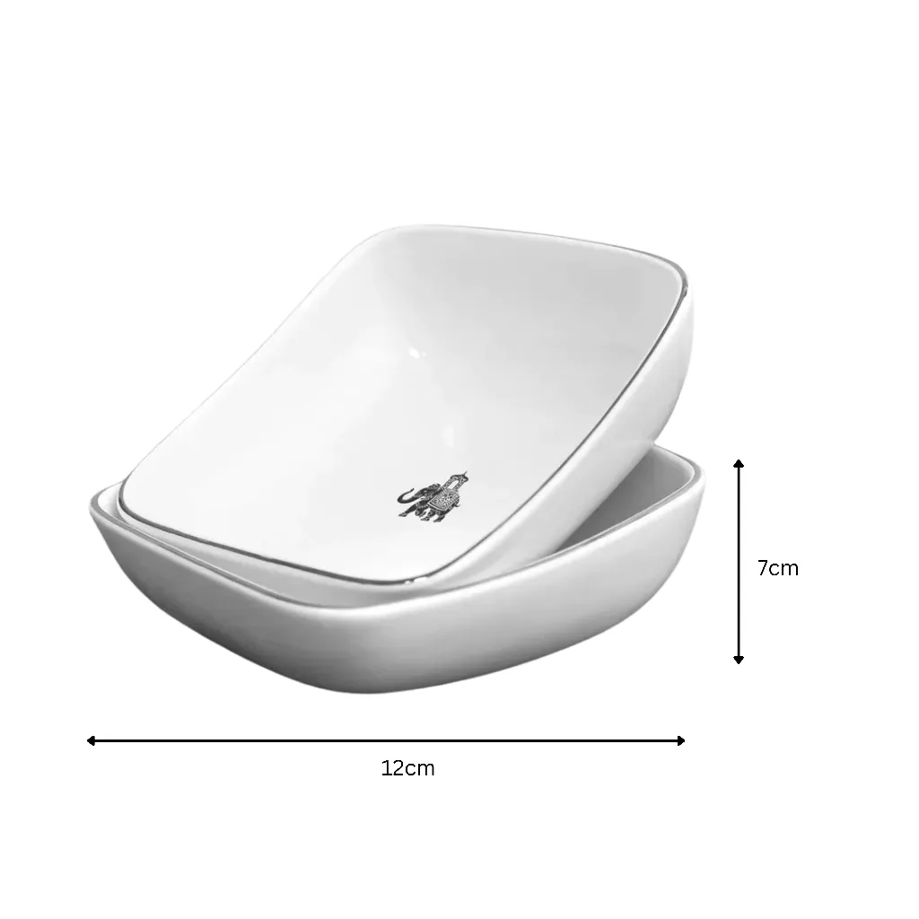 VOLA - [Set of 4] Gaj - 2 Mugs & 2 Square Bowls