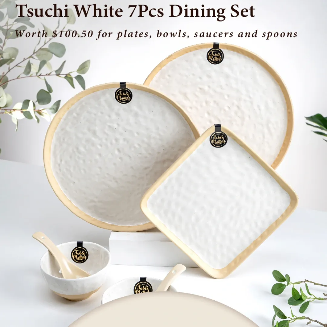 Bundle Deal - 7PCS Tsuchi White Collection Set