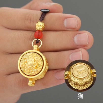【โชคดีต่อเนื่อง】พวงกุญแจห้อยอ่างสมบัติแบบทำมือ