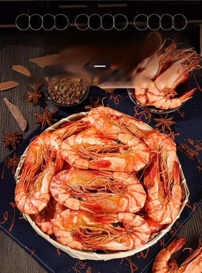 【ไขมันต่ำโปรตีนสูง】กุ้งแห้งเก้าข้อตัวใหญ่พร้อมทาน
