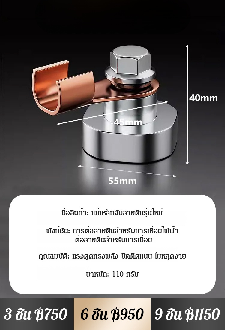 แม่เหล็กจับสายดินรุ่นใหม่