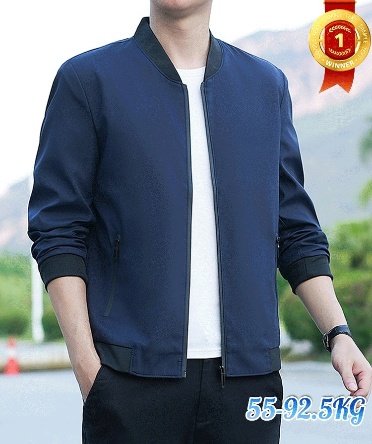 เสื้อแจ็คเก็ตกันลมแบบลำลองแฟชั่นสำหรับผู้ชาย