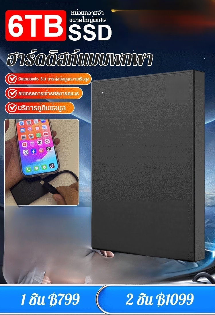 ฮาร์ดดิสก์แบบพกพา SSD ขนาดเล็ก องค์ประกอบใหม่ SE