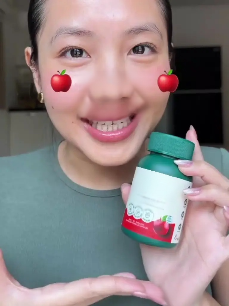 【ร่างกายผอมสภาพดี】แคปซูลน้ำส้มสายชูแอปเปิ้ลไซเดอร์
