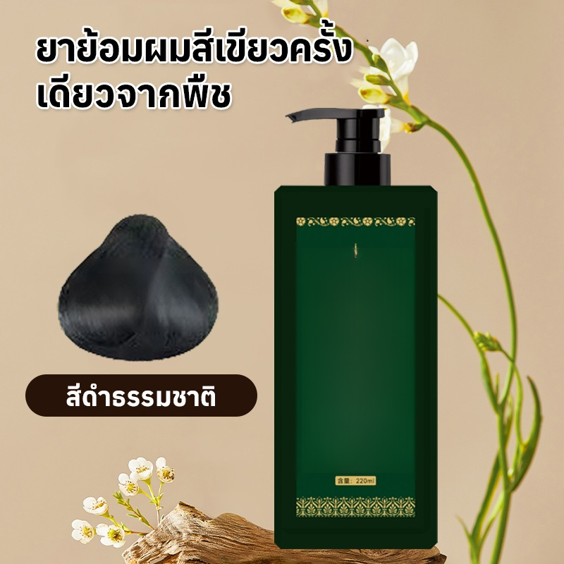 ย้อมผมชนิดเดี่ยวจากพืชสีเขียว