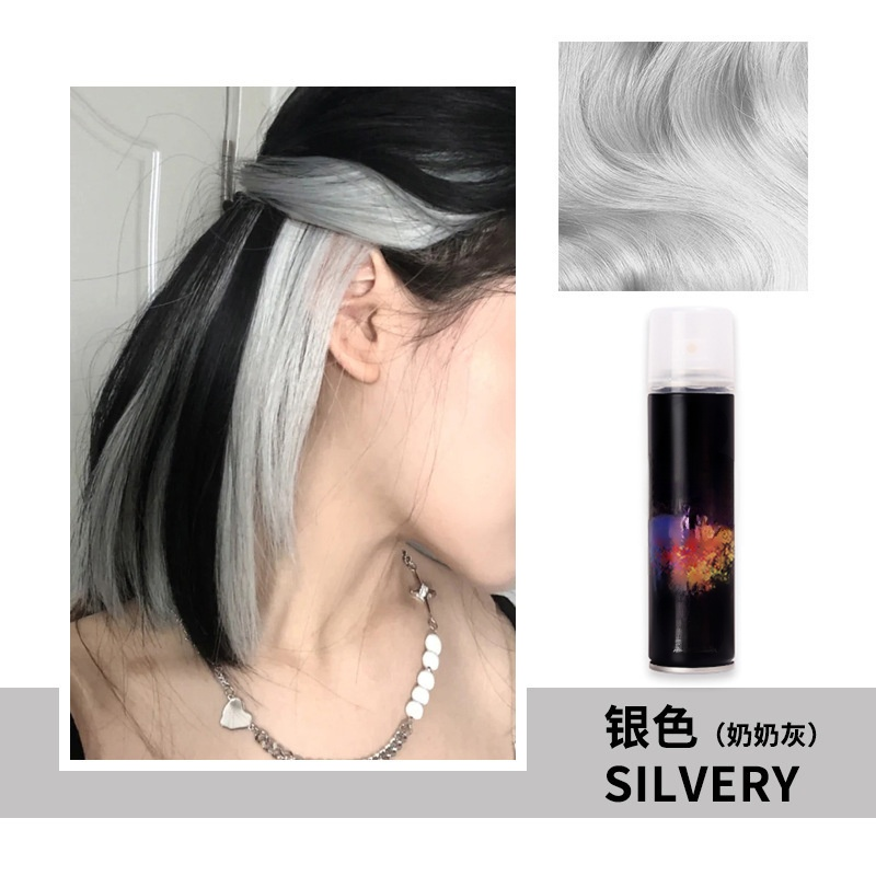 สีสันหลายชนิด สเปรย์เปลี่ยนสีผมแบบชั่วคราว