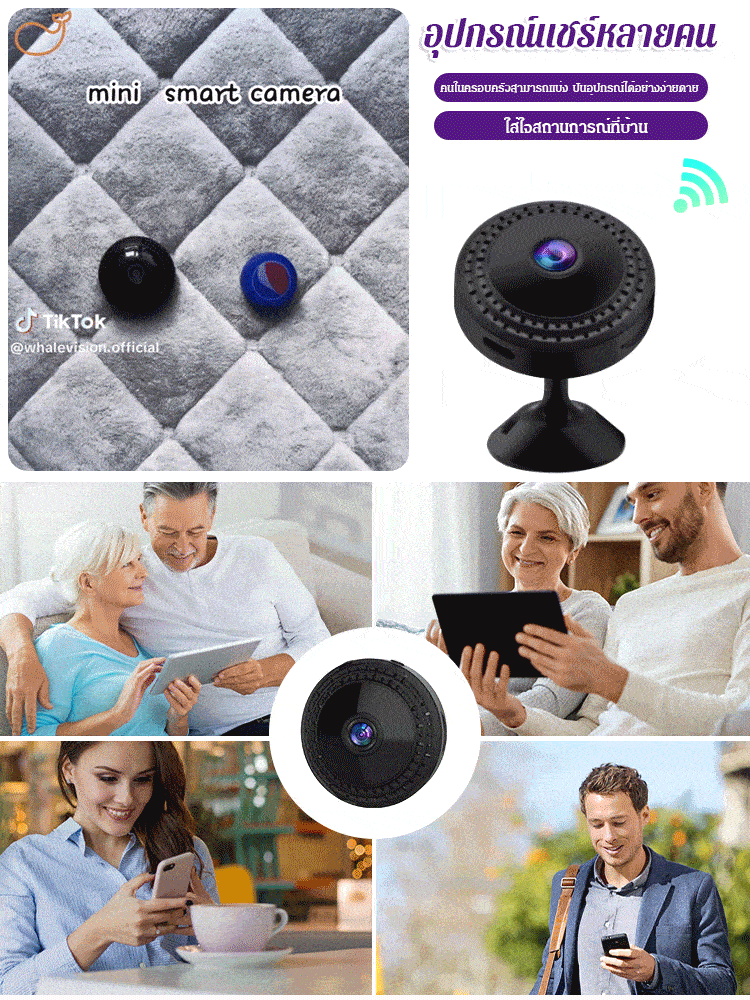กล้องวงจรปิดอินฟราเรดอัจฉริยะ Wi-Fi