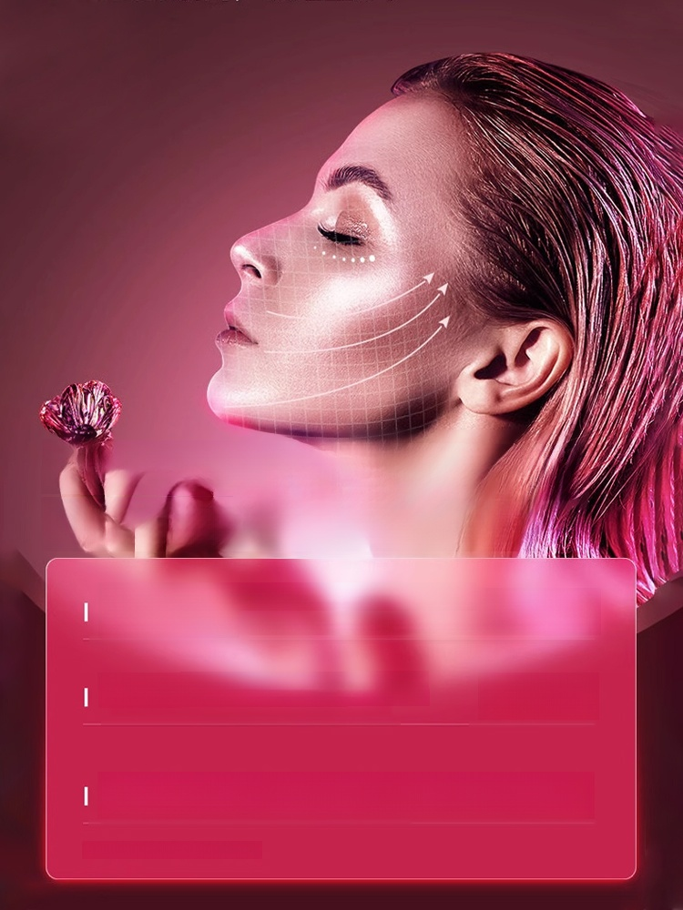 【หน้าทรงวีเล็กใน 1 สัปดาห์】เครื่องกระชับหน้าเรียวความถี่สูง