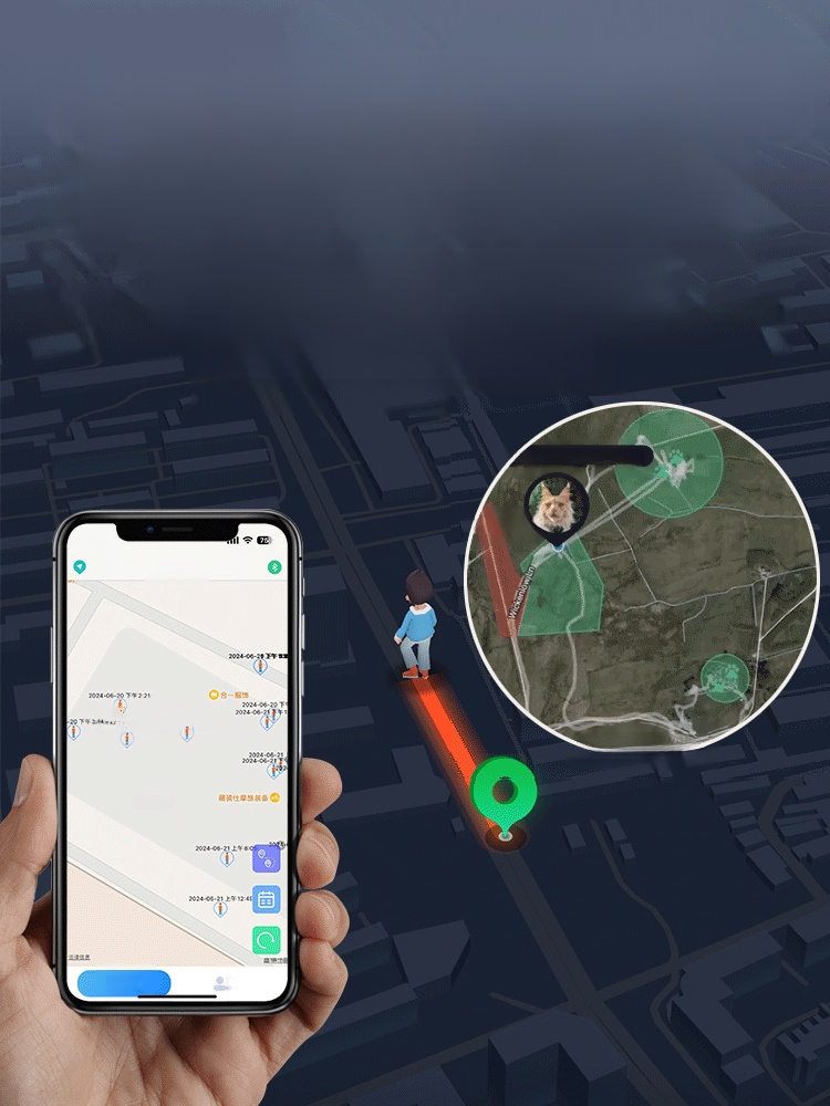 ตัวระบุตำแหน่ง GPS ป้องกันสูญหาย Ntag 