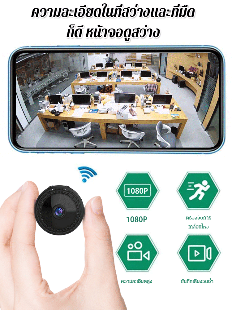 กล้องวงจรปิดอินฟราเรดอัจฉริยะ Wi-Fi