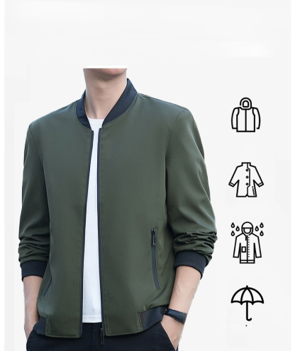 เสื้อแจ็คเก็ตกันลมแบบลำลองแฟชั่นสำหรับผู้ชาย
