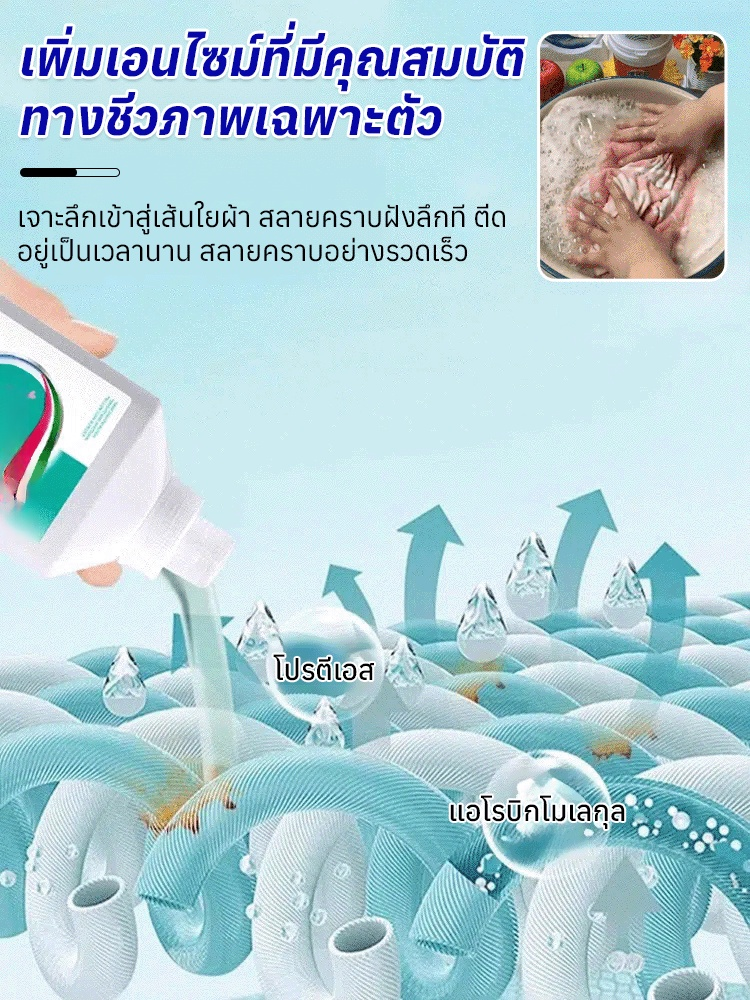 【ขวดเดียวเทียบเท่า n ขวด】น้ำยาทำความสะอาดฟองออกซิเจนแบบไม่ไอออนิก