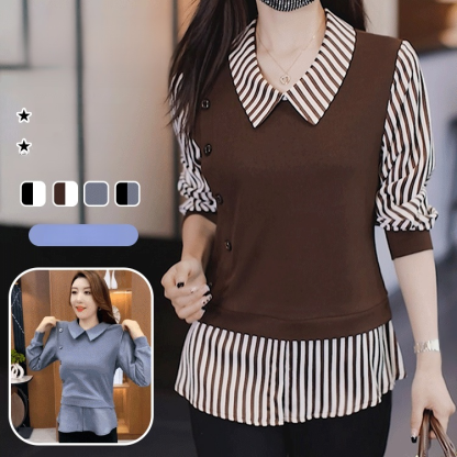 เสื้อสองชิ้นปลอมที่แฟชั่นและดูผอม