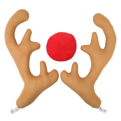 ชุดเขากวางตกแต่งรถคริสต์มาสสามชิ้น