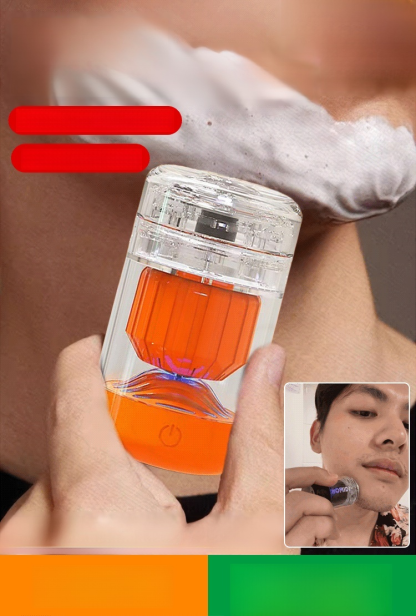 【รูปทรงสุดเท่】เครื่องโกนหนวดไฟฟ้าแม่เหล็กรุ่นใหม่