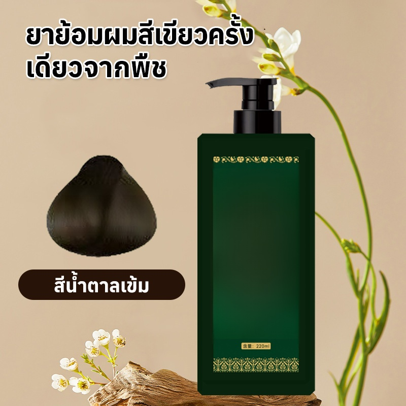 ย้อมผมชนิดเดี่ยวจากพืชสีเขียว