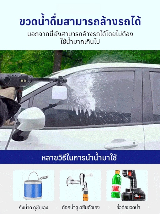 แรงดันน้ำสูงพิเศษจากปืนฉีดน้ำแรงดันสูง
