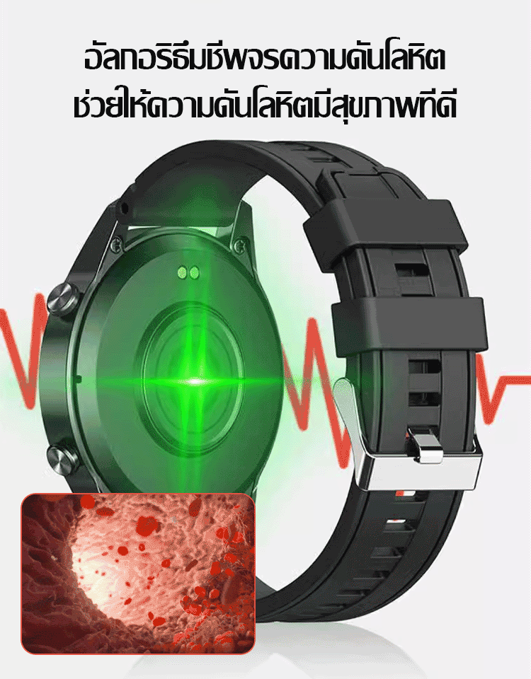 นาฬิกาวัดระดับน้ำตาลในเลือดเสียงบลูทูธบางเฉียบรุ่นใหม่