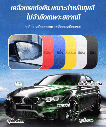 น้ำยาขจัดคราบน้ำมันบนกระจกรถยนต์