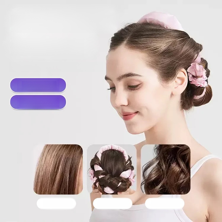 เครื่องม้วนผมลอนใหญ่แบบไม่ใช้ความร้อน ไม่ต้องดัดผม ไม่ทำลายเส้นผม ใช้ยางโฟม EVA นอนหลับก็ลอนผมได้