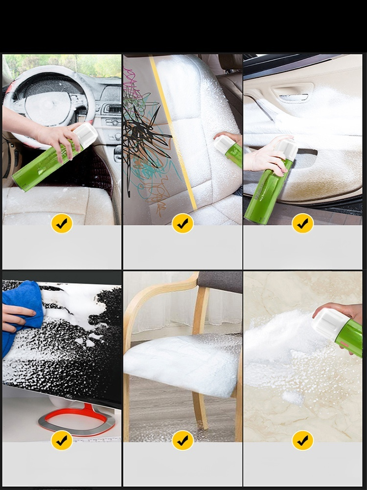 【เครื่องมือทำความสะอาดแบบไม่ต้องล้าง】น้ำยาทำความสะอาดแบบโฟมอเนกประสงค์