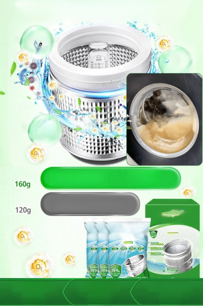 【ขจัดคราบทันที ไม่ทำลายเครื่อง】ผงล้างเครื่องซักผ้า