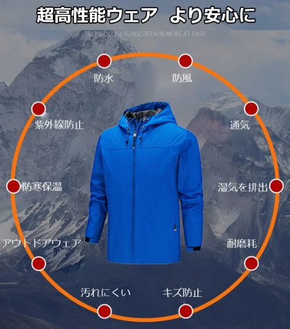  耐寒保温高機能マウンテンパーカー