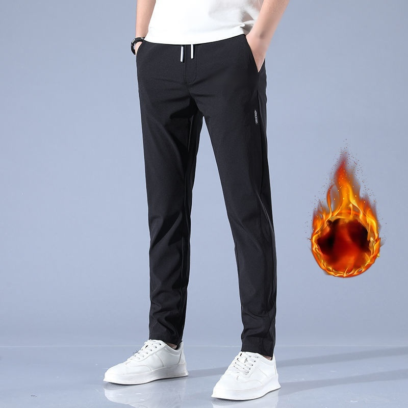 メンズ秋冬裏起毛テーラードパンツ