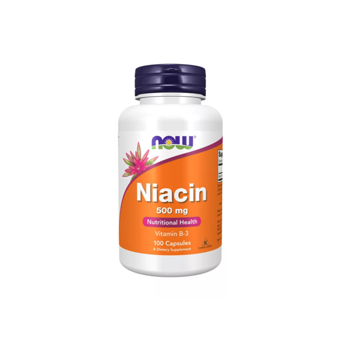 NOW Foods Niacin 500mg-100 Capsules