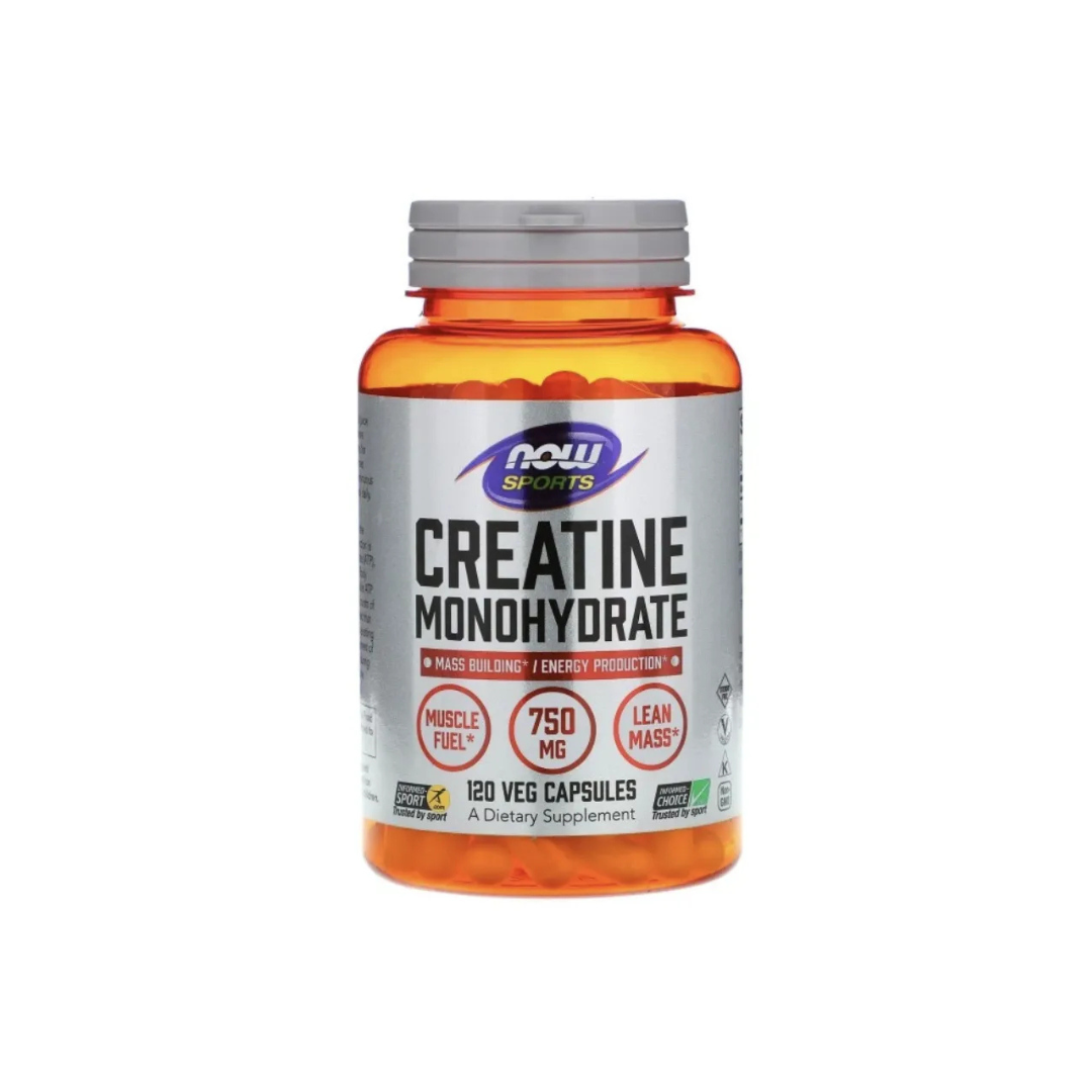 Now Foods Sports Creatine Monohydrate 750 mg 120 Veg Capsules