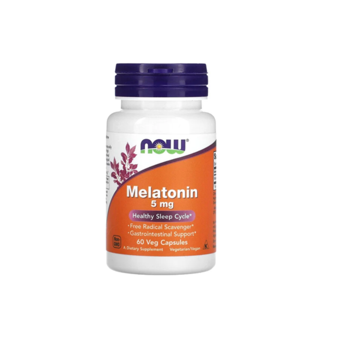 NOW Foods - Melatonin 5mg - 60 Veg Capsules