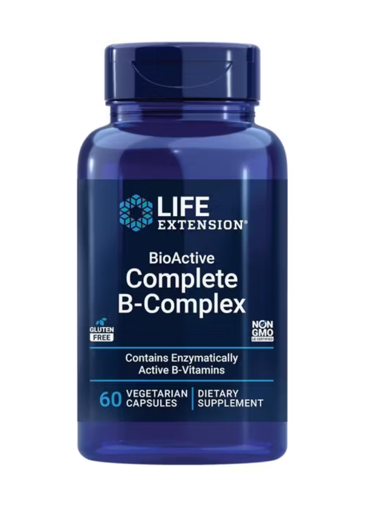 Life Extension BioActive Complete B-Complex - 60 Vegetarian Capsules
