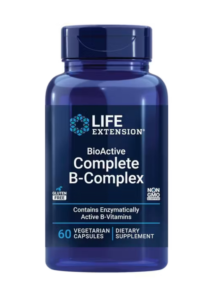 Life Extension BioActive Complete B-Complex - 60 Vegetarian Capsules