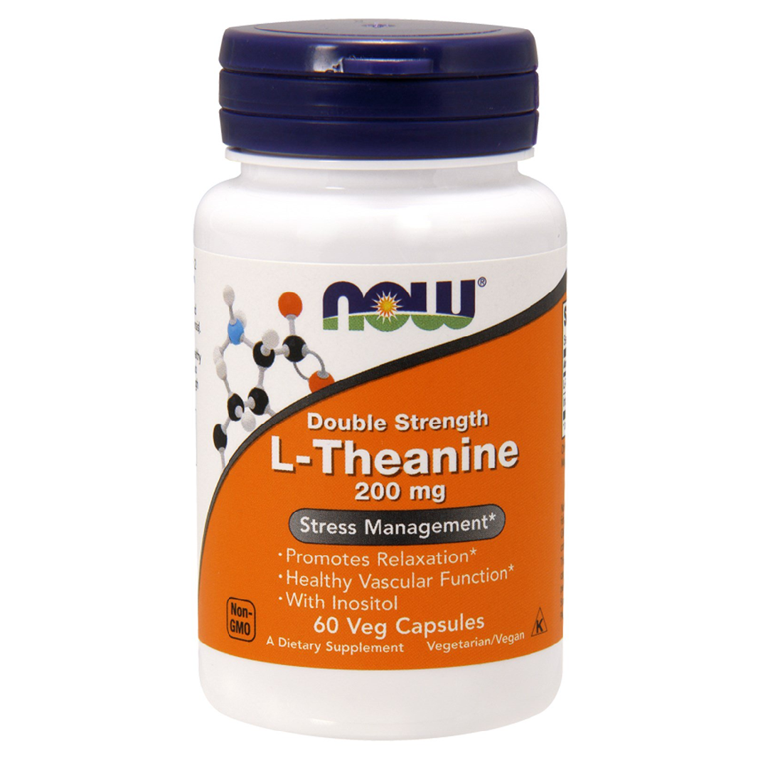 NOW Foods L-Theanine 200mg, 120 Capsule
