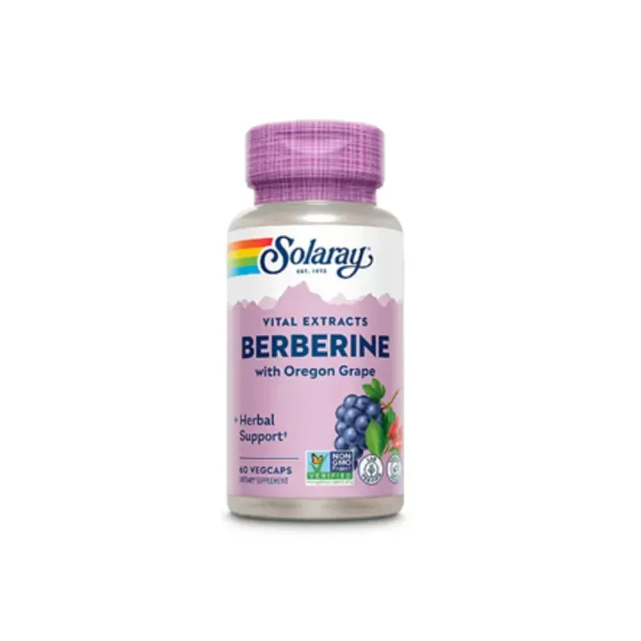 Solaray Berberine Root Extract Advanced Formula 500 mg - 60 Vege Caps