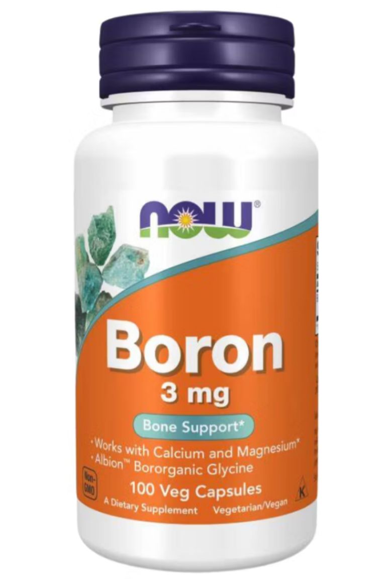 NOW Boron 3 mg – 100 Veg Capsules