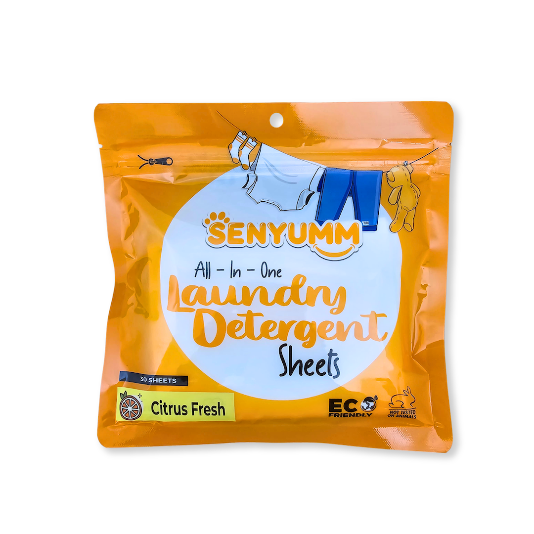 SENYUMM Eco-friendly Laundry Detergent Sheets - Citrus Fresh