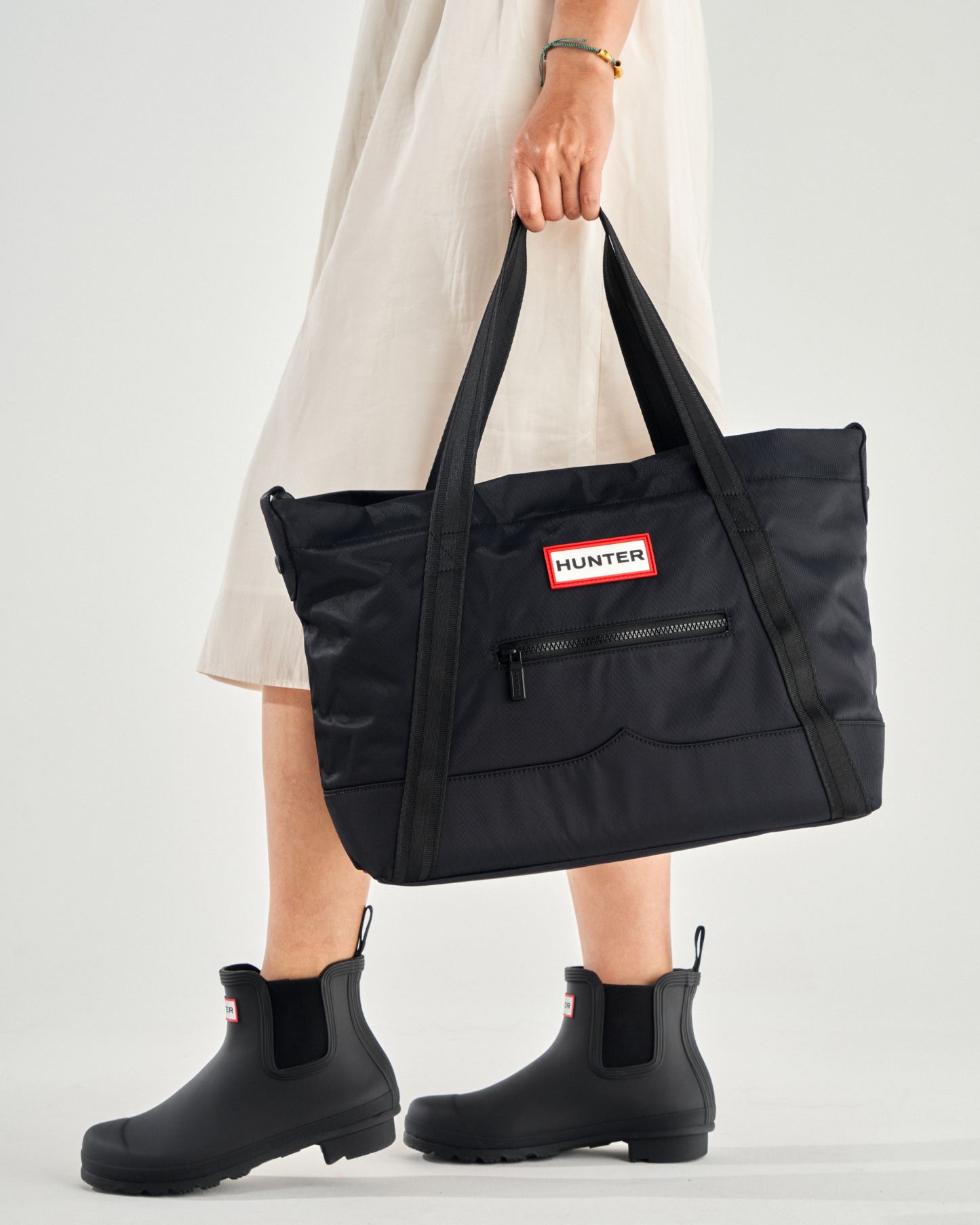NYLON MIDI TOPCLIP TOTE