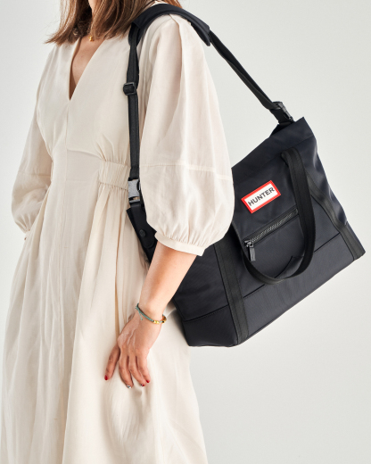 NYLON MIDI TOPCLIP TOTE