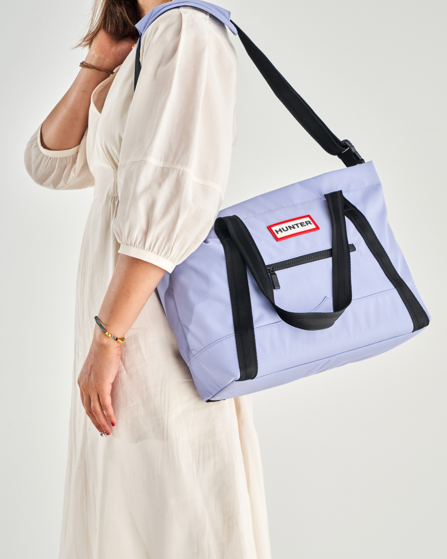 NYLON MIDI TOPCLIP TOTE