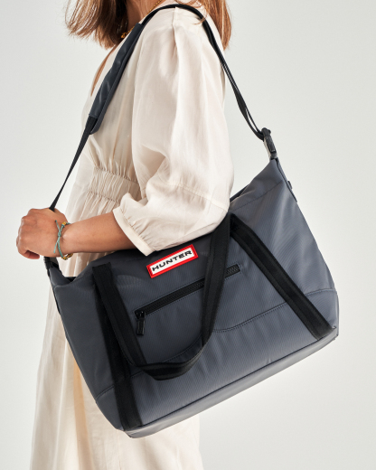 NYLON MIDI TOPCLIP TOTE