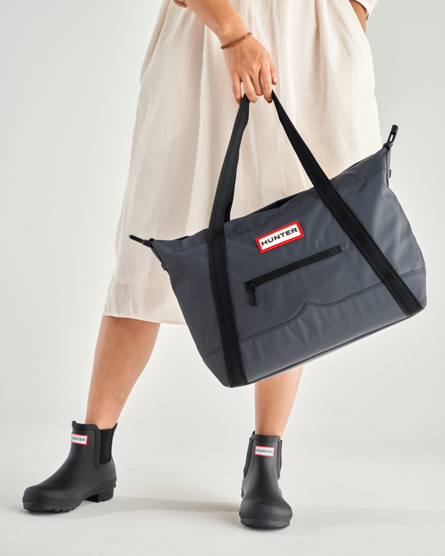 NYLON MIDI TOPCLIP TOTE