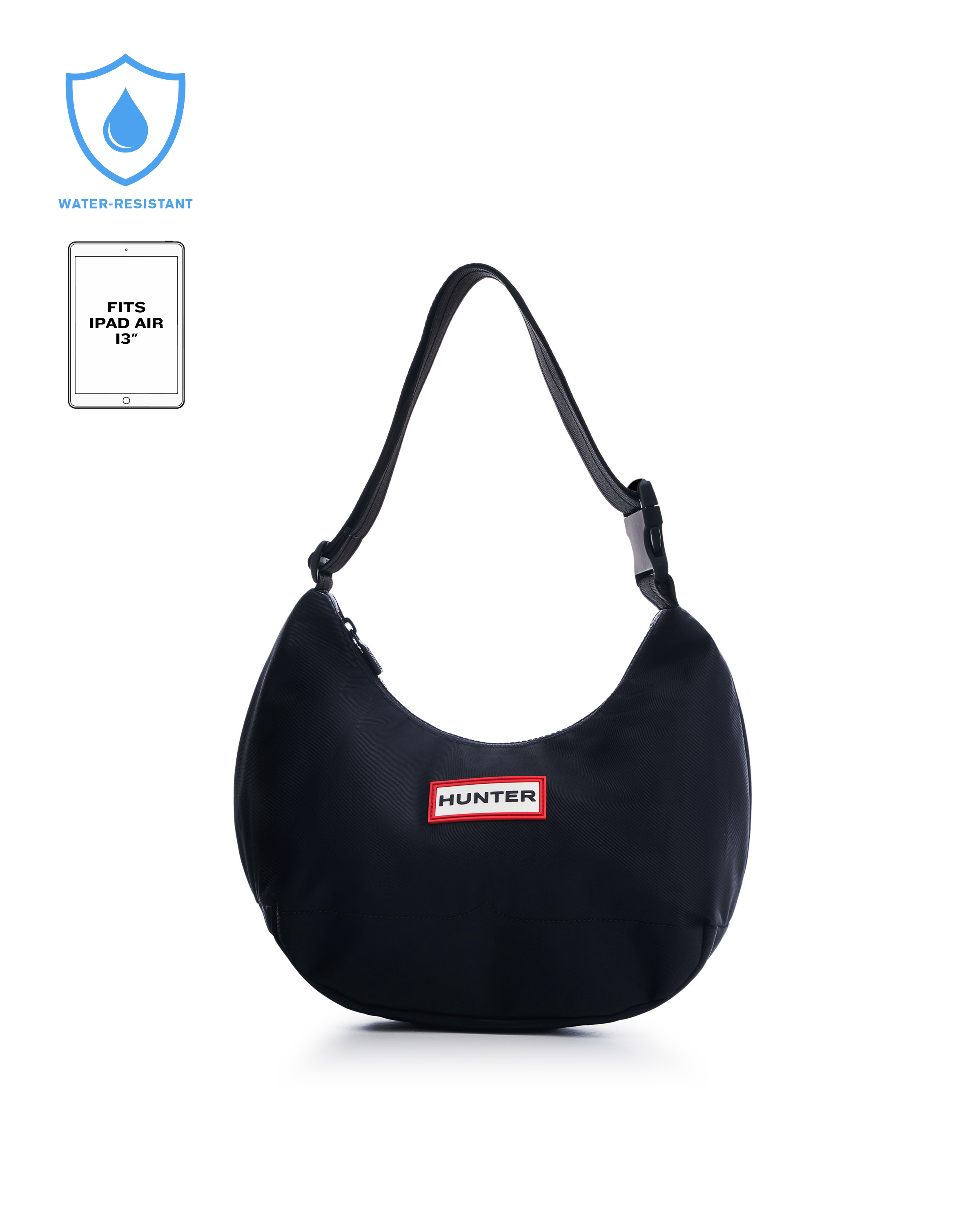 【HUNTER】 Nylon Mini Hobo Bag NYLON MIDI HOBO-Hunter Boots Singapore – Hunter Singapore