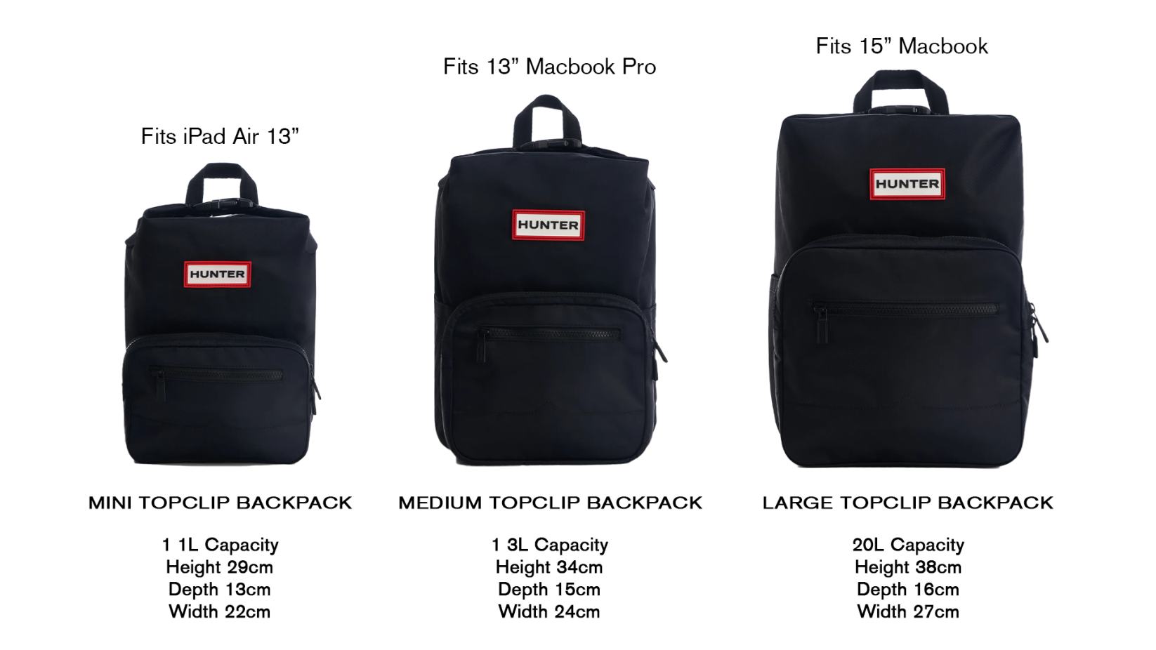NYLON PIONEER LARGE TOPCLIP BACKPACK-Hunter Boots Singapore – Hunter ...